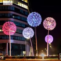 Vente en gros IP65 étanche extérieur RVB LED fibre optique lumières florales-jardin/parc/carré décorations de paysage