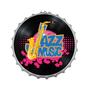 ป้ายโลหะสั่งทำขนาด 35 ซม. - พิมพ์ลาย UV ฝาขวดเบียร์ร็อคกี้ สำหรับตกแต่งผนัง - Product Image 3