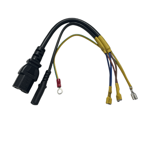 IEC Plug C15 Cable 3C and Plug <strong>C7</strong> Cable 2C to Coamp 42238-2 <strong>Terminal</strong> 6.3 Wire Cable Assembly - Product Image 3