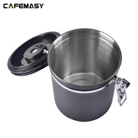Grains De Café En Acier inoxydable Scellé Avec Soupape D'échappement 1400ml & 1800ml Cuisine Bidon De Stockage De Nourriture