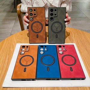 Ốp điện thoại nam châm chất lượng cao màu nâu hươu dành cho Samsung Galaxy S25 S24 Plus S23 S22 Ultra - Product Image 6