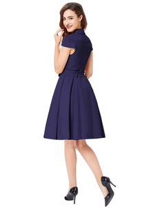 Collar high stretchy <strong>1950s</strong> cheap vintage <strong>dress</strong> shirt retro vintage style grace karin cap sleeve
