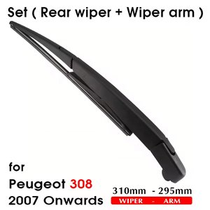 Set Tergicristallo Posteriore per Auto, Braccio e Spazzola Tergicristallo Posteriore a Montaggio Diretto per <span class=keywords><strong>Peugeot</strong></span> <span class=keywords><strong>308</strong></span> dal 2007 in poi - Product Image 6