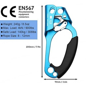 Ascendedor de Escalada Manual para Mano Derecha de Aleación de Aluminio 7075 para Aviación, Impermeable, Venta al por Mayor Directa de Fábrica, Personalizable - Product Image 5