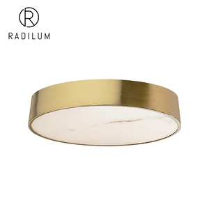 Lámpara de Techo de Lujo Moderna para Villa, Hotel, Decoración de Pasillo, Alabastro Natural, Latón Macizo, LED, UL, CE, RoHS, Lámpara de Techo de Alabastro Walsh - Product Image 1