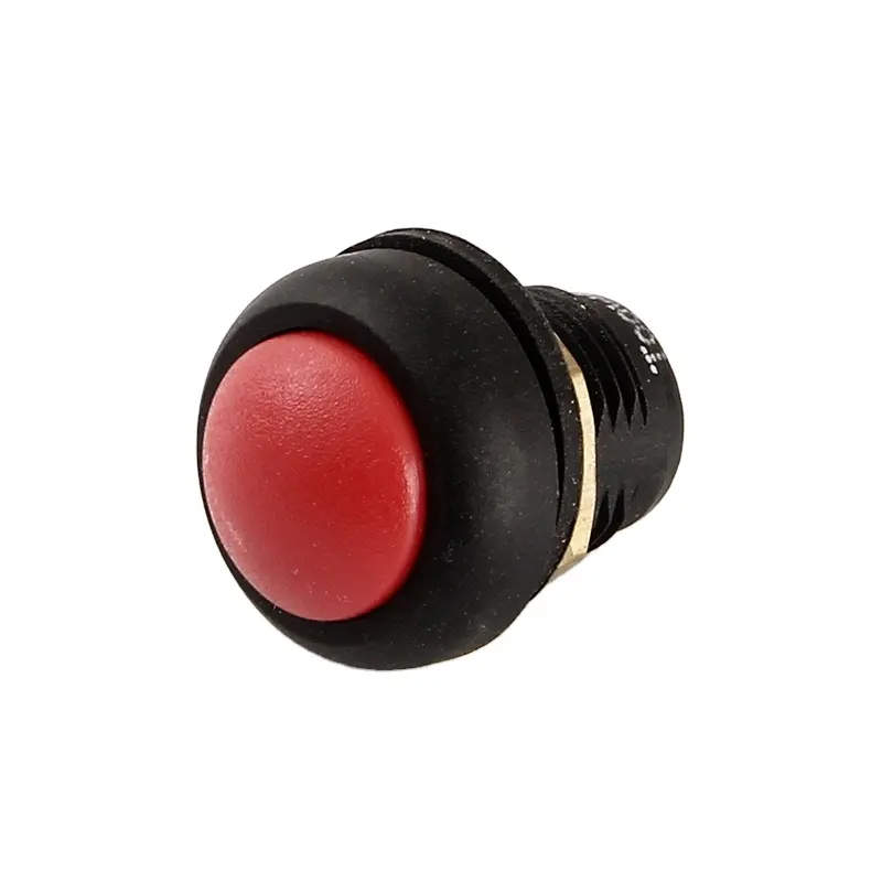 Toowei ip67 waterproof CE RoHS spst on-off push button switch 2pins colored plastic for vessel