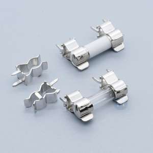 Clip portafusibili 5X20mm Clip portafusibili in ottone placcato ottone - Product Image 5