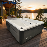 Bain froid et chaud à double zone personnalisé, bain de glace, spa chauffé, piscine d'hydrothérapie pour projets de bien-être commerciaux
