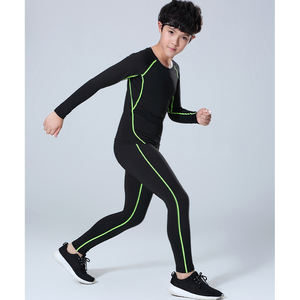 Terno esportivo Conjuntos de Corrida dos homens Respirável Jogging Basquete Underwear Calças Justas Sportswear Yoga Fitness Treino Roupas 310 + 311 - Product Image 3