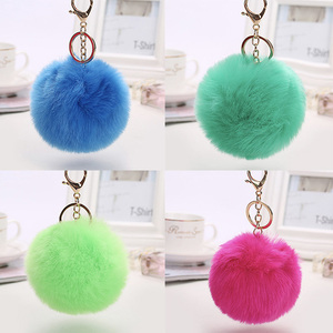 ספקים עיצוב חינם צבע רב מותאם אישית בנות מתנה פורפרי פאף כדור <span class=keywords><strong>pom</strong></span> <span class=keywords><strong>pom</strong></span> keychain - Product Image 4