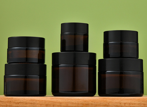 10g 100g lọ kem thủy tinh màu nâu hổ phách ngăn chặn ánh sáng mỹ phẩm chai lọ rỗng để chăm sóc da kem dưỡng da mặt Kem mắt - Product Image 5