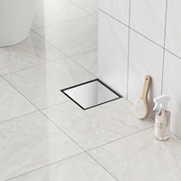 Desagüe de suelo de baño de alta calidad, drenaje de acero inoxidable, inserto de azulejo del Suelo, colador de ducha de latón dorado negro, desagüe de suelo
