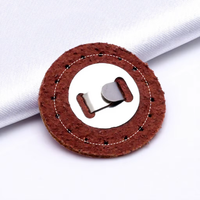 Bouton magnétique en fer pour sac DIY - Fermeture à coudre à la main en cuir PU pour accessoires de bagages et de vêtements