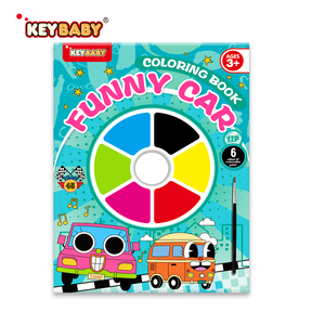 KEYBABY Individuelles Wassermalbuch mit Farbpalette und Stiften Tier-Malbuch für Kinder Lernspielzeug Graffiti-Buch Druck - Product Image 1