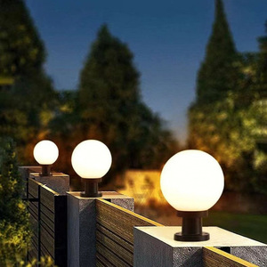 Lampe murale LED extérieure en forme de globe, 110-240V, étanche, pour clôture, jardin, éclairage paysager - Product Image 1