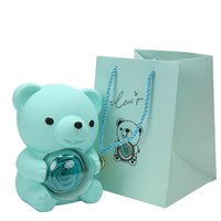 Nouveau coffret cadeau de bijoux d'ours Rose rotatif rouge préservé à chaud avec collier rond cadeaux pour femmes maman femme saint valentin