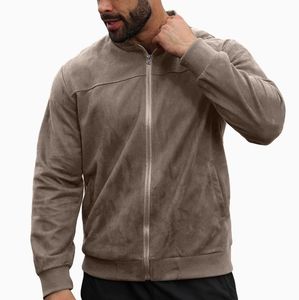 Autumn and Winter Foreign Trade New Men's <strong>Jacket</strong> Casual Lapel Large Pocket <strong>Long</strong> <strong>Leather</strong> Men's <strong>Jackets</strong> - Product Image 2