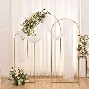 Arco de Boda Elegante de Hierro LANJO para Ceremonia, Decoración Nupcial, Fiestas en Interiores y Exteriores - Product Image 1