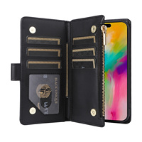 Étui de téléphone en cuir PU magnétique de luxe Zhige pour 16 Pro Max/15 Plus/14