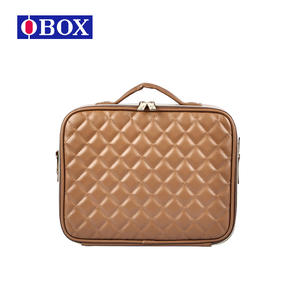 Bolsa de Maquillaje Merlad de Gran Capacidad con Cierre de Cremallera, Asa Suave, Estuche Cosmético, Color Marrón Maillard, Primavera 2024 - Product Image 2