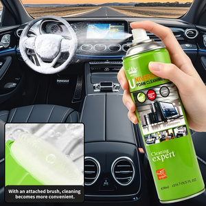 Nettoyant tout usage pour l'intérieur 650 ml, parfum citron frais, nettoyage des sièges en <span class=keywords><strong>cuir</strong></span> <span class=keywords><strong>de</strong></span> voiture, élimination des taches, <span class=keywords><strong>spray</strong></span> mousse double usage sans eau - Product Image 4