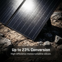 Panneau solaire monocristallin pliable 110W ETFE IP65 étanche, chargeur portable avec MC4 DC USB pour camping-car et camping