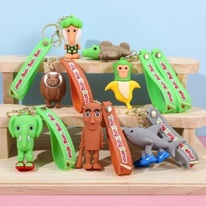 Mới đến nhà máy bán hàng trực tiếp tung tung tung sahur Keychain brainrot động vật Mặt dây chuyền cao su Keychain quăng sahur hình - Product Image 3