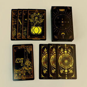 Impresión Personalizada de Cartas del <span class=keywords><strong>Tarot</strong></span> en Papel Ecológico con Estampado en Negro y Dorado, Caja Premium para Mazo Completo de Cartas del <span class=keywords><strong>Tarot</strong></span> con Guía - Product Image 3