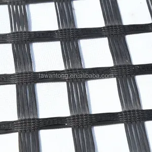 100-100kn Nieuwe Glasvezel Geogrids Bitumen Gecoat Glasvezel Geo Grid