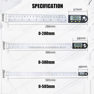 Xách tay thép không gỉ góc cai trị điện tử có thể điều chỉnh LCD hiển thị góc L vuông - Product Image 5