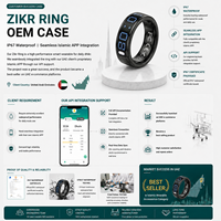 Compteur numérique de tasbih musulman, rappel de prière, bague intelligente Zikr Itasbeeh pour les bagues intelligentes avec alarme d'appel à la prière