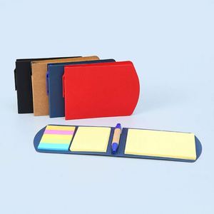 Custom Spiral Refillable <b>Notebook</b> Set with Kraft Cover and Sticky Notes Lined Pages, Logo Printing for Business Promotions - Product Image 2