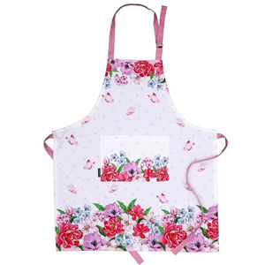 Tablier de cuisine ajustable à imprimé floral pour hommes et femmes, personnalisable directement de l'usine au prix de gros - Product Image 1
