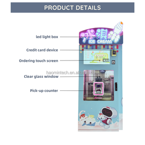 Tự động mềm phục vụ máy bán hàng tự động với 3 loại mứt và <span class=keywords><strong>2</strong></span> lớp trên bề mặt Sữa Chua Máy làm kem - Product Image 3