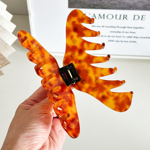 Pinzas <span class=keywords><strong>de</strong></span> Pelo con Perlas para <span class=keywords><strong>Mujer</strong></span>, Marca DongDong, Pinzas <span class=keywords><strong>de</strong></span> Pelo Francesas <span class=keywords><strong>de</strong></span> Acetato, Accesorios para Cabello Grueso, Tamaño Grande - Product Image 4