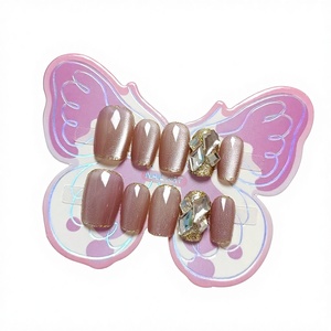 Lot de 10 autocollants pour <span class=keywords><strong>ongles</strong></span> ultra-fins et sans couture, style Instagram, paillettes scintillantes, pour filles, enfants et adolescentes - Product Image 1