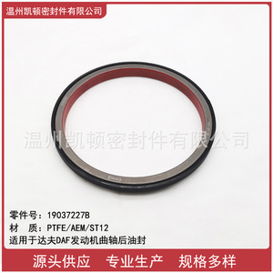 Daf Engine Crankshaft Rear Oil Seal 166 X 191 X 16 <b>PTFE</b> For Replace Repair - Product Image 5