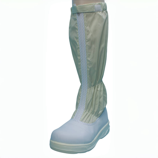 Fiberglass Toe Anti-static Safety Booties for Cleanroom, Slip Resistant ESD Shoes Dust-free Safety Shoes for Dust-free Workshop