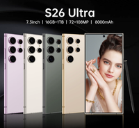 Teléfono Celular Android 5G Clonado 2026, Smartphone S26 Galaxs S26 Ultra Nuevo, Teléfono Móvil Inteligente para Samsung S26 Ultra