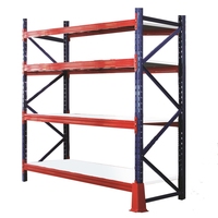 Barre de support de stockage métallique, système de rayonnage d'entrepôt robuste et durable