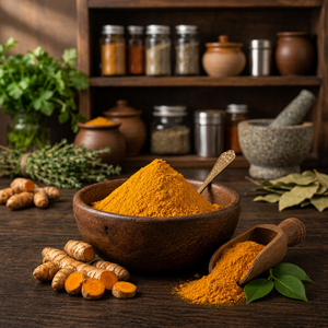 ELIXIRA HERBS Poudre de Curcuma Fraîche de Ferme, Épice Naturelle Curcuma Longa, Haute Concentration en Couleur, Qualité Alimentaire, Gujarat, pour Usage Industriel et Vente en Gros - Product Image 3