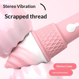 Eiscreme-Vibrator Erotikspielzeug für Frauen Elektrisch Magnetisch Aufladbar 360-Grad-Massage für Körpervergnügen und Orgasmus - Product Image 3
