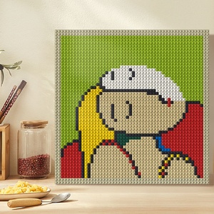 Pixel Art khối xây dựng 48x48 chấm Gạch 1x1 tường Chân Dung DIY trang trí nội thất tương thích với logo Đồ chơi mô hình phong cách Đồ chơi Quà Tặng - Product Image 4