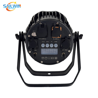 SAILWIN Projecteur de Scène DJ 6x18W RGBAW+UV avec Télécommande WIFI Sans Fil, Étanche, Alimenté par Batterie, Lumière LED Par pour DJ, Concert, Mariage, Événement