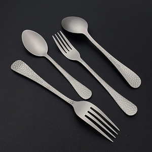 Ensemble de couverts de luxe en titane, couteau, cuillère et fourchette en acier inoxydable, ensemble de couverts pour mariage et fête - Product Image 5