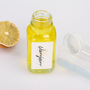 แก้วช็อตทรงเหลี่ยมฝรั่งเศสใสคุณภาพพรีเมียม ขนาด 2 ออนซ์ ขวดน้ำผลไม้แบบกด ขวดขิงพร้อมฝาปิด - Product Image 5