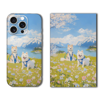 Coque de téléphone portable avec motif de dessin animé mignon, résistante aux rayures, pour la protection décorative du téléphone portable