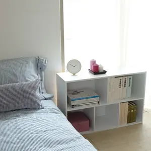 Estante de almacenamiento abierto de madera de 5 cubos de fácil montaje, estante organizador de archivos de oficina, compacto y versátil, de fábrica - Product Image 4