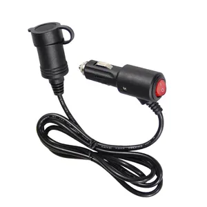 Power Cigar Cable Cigarette Lighter Plug Extension Car Charging Cord 5M Electric Wire