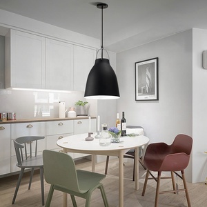 Lámpara colgante minimalista con forma de <span class=keywords><strong>campana</strong></span>, moderna, <span class=keywords><strong>industrial</strong></span>, de aluminio blanco, para restaurante, mesa de comedor, lámpara colgante para decoración del hogar - Product Image 3